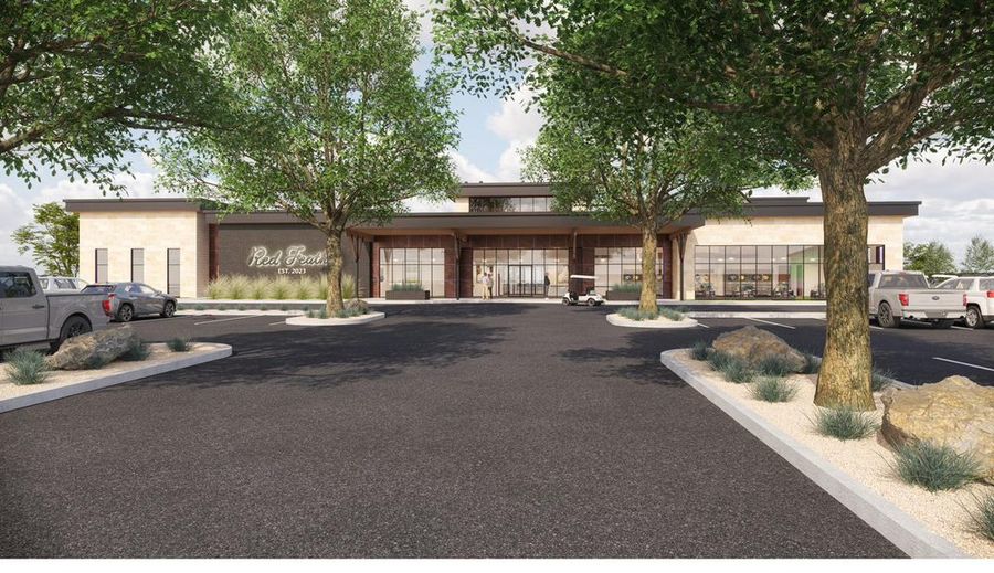 The new Red Feather clubhouse entrance.